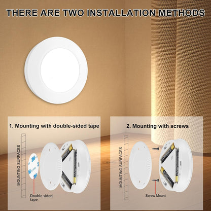 BIGMONAT LED Puck Light – Practical Birthday Gift for Mom and Grandma, Wire Free Nightlight for Bedside Use