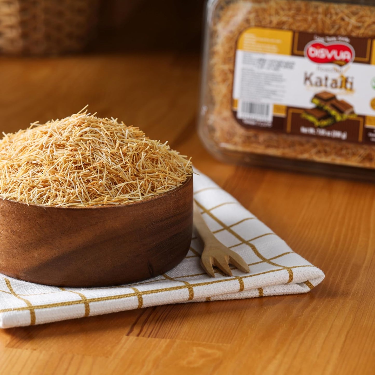 BISVUA Turkish Kadayif 200g – Thoughtful Gourmet Gift for Bakers Who Love Kunafa, Baklava & Dubai Chocolate Trends