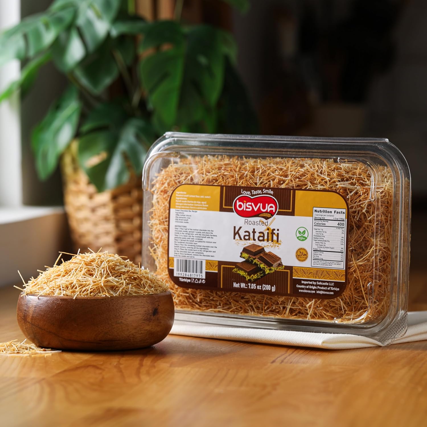 BISVUA Turkish Kadayif 200g – Thoughtful Gourmet Gift for Bakers Who Love Kunafa, Baklava & Dubai Chocolate Trends