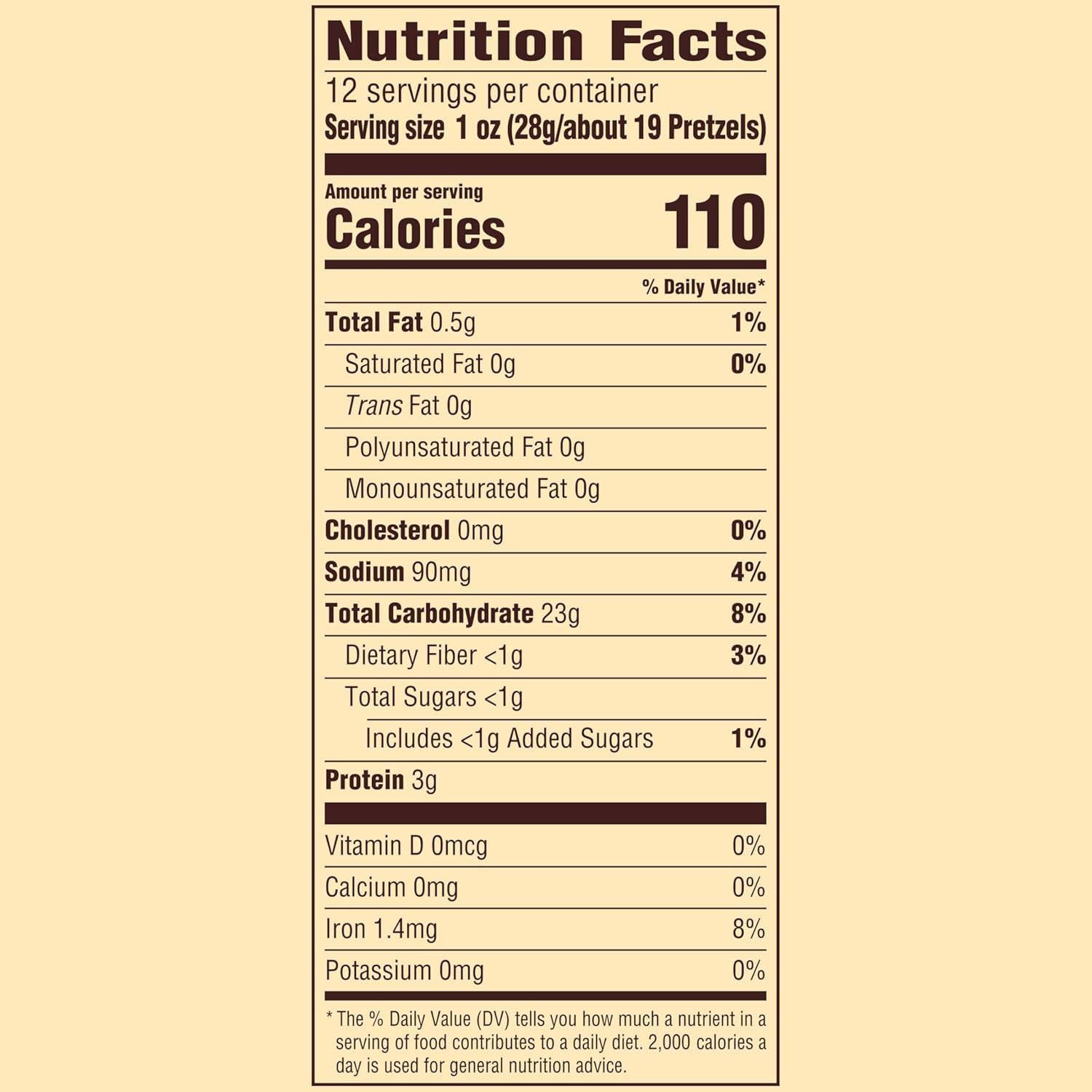 bite-size mini pretzel shape