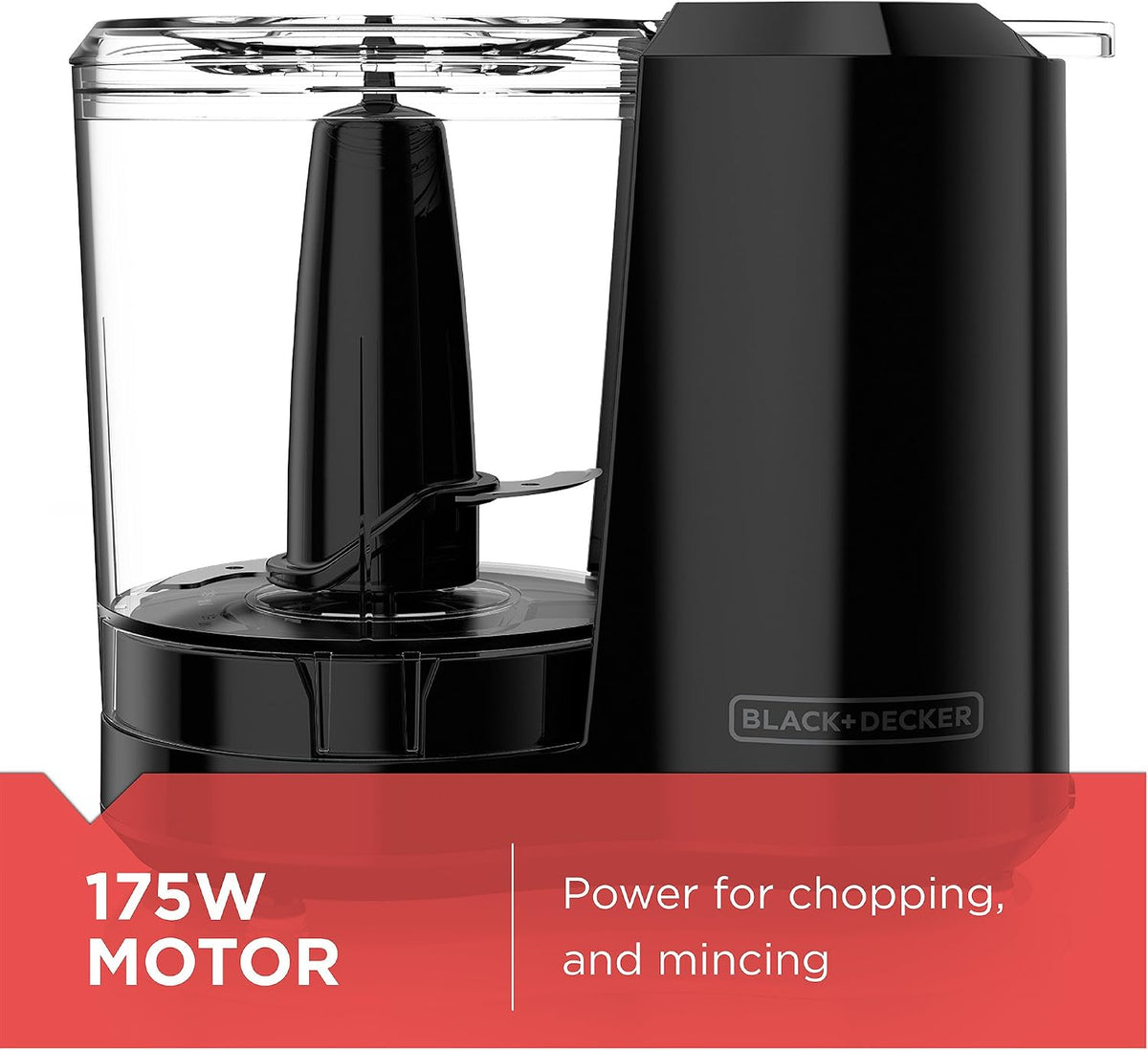BLACK+DECKER Compact Food Processor – Neutral-Toned Minimalist Replacement for Bulky Blenders