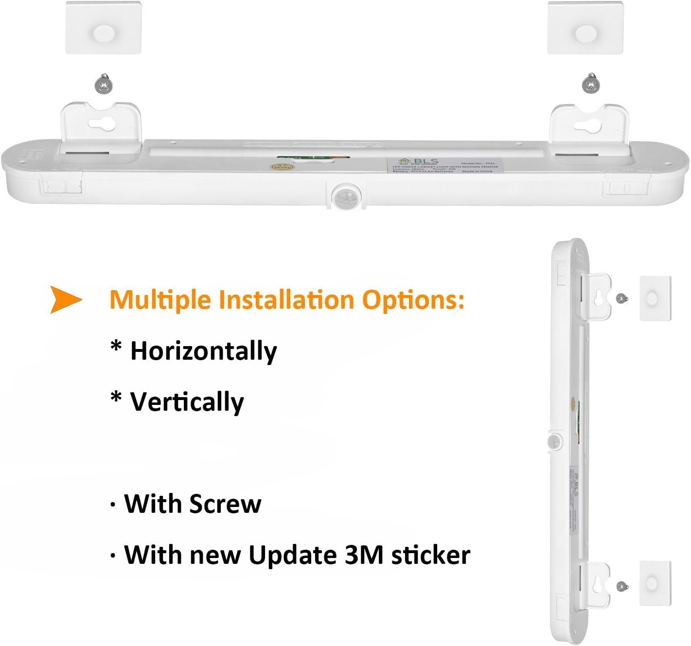 BLS T01L Battery Night Light – Practical Birthday Gift for Mom and Dad, Hands-Free Hallway and Stair Light