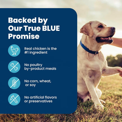 Blue Buffalo Senior Dog Food Chicken & Brown Rice – Elevated Everyday Dining with Veterinarian-Formulated Ingredients, 30 lb
