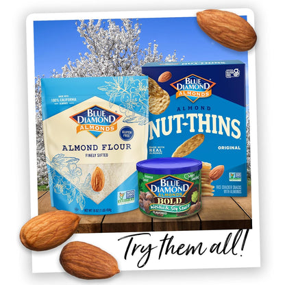 Blue Diamond Almonds Honey Roasted Snack Almonds – Cholesterol-Free Heart Smart Snack for Gym Bag and Counter Jar