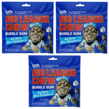 Big League Chew Cotton Candy Bubble Gum 3-Pack - Gluten-Free Peanut-Free Chewing Gum for Allergen-Conscious Families