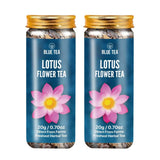 Blue Tea Lotus Flower Tea - 1.40 Oz - 20 Cups | Simple Daily Detox Tea for the Uncluttered Kitchen | Pure Flower-Based Caffeine-Free Blend