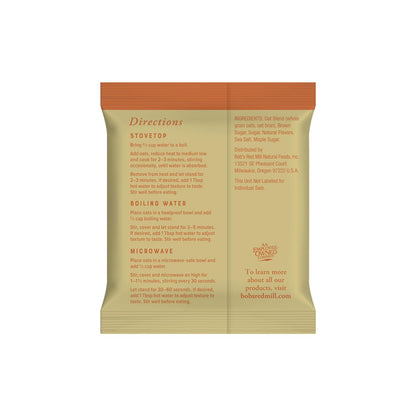 Bob's Red Mill Whole Grain Instant Oatmeal Maple Brown Sugar – Nutritious Gym-Bag Fuel for Post-Workout Recovery, 6 Packets
