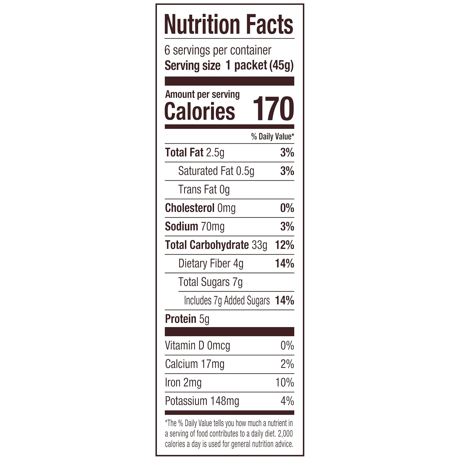 Bob's Red Mill Whole Grain Instant Oatmeal Maple Brown Sugar – Nutritious Gym-Bag Fuel for Post-Workout Recovery, 6 Packets