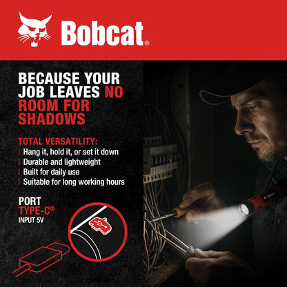 Bobcat LED Neck Lamp – Travel-Friendly Reading Light for Airplanes, Road Trips, and RV Adventures