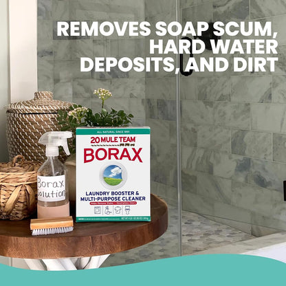 Borax 20 Mule Team Laundry Booster 65 Oz – Deodorizing Wash Aid for Restful, Well-Cared-For Fabrics