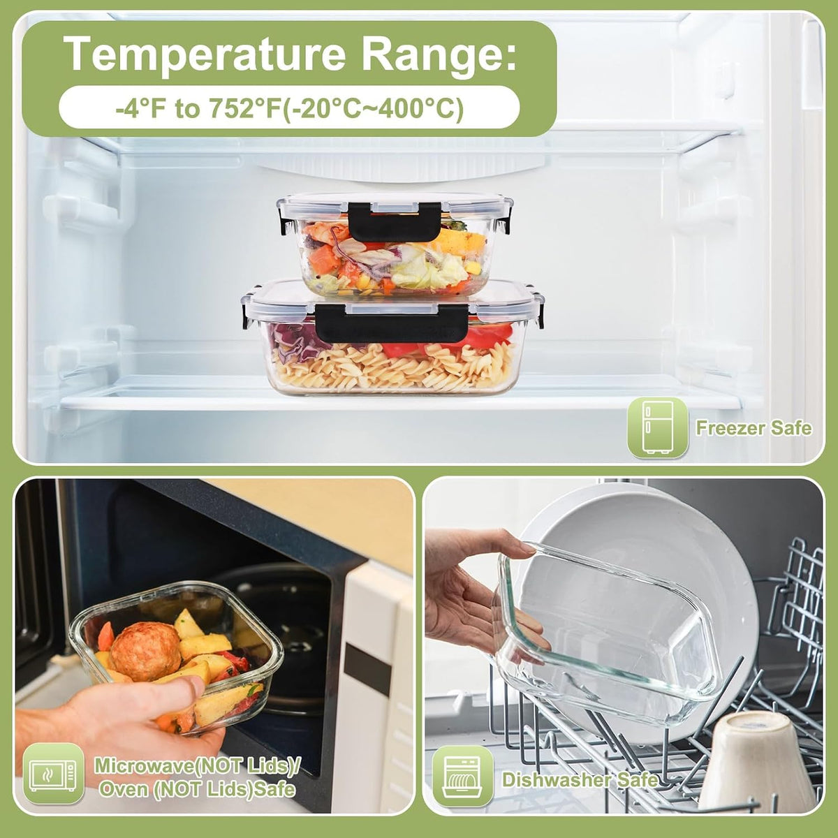 bpa-free, lead-free, non-porous glass that resists odor and stain retention