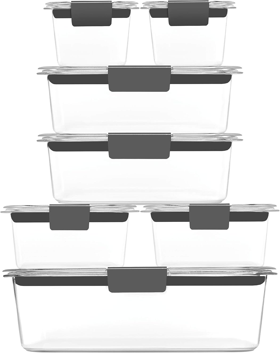 bpa-free tritan plastic with crystal-clear bases and lids
