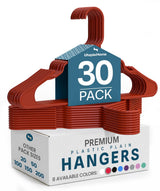 Utopia Home Plastic Hangers 50 Pack – Birthday Gift for Mom, Polished Closet Organizer Set