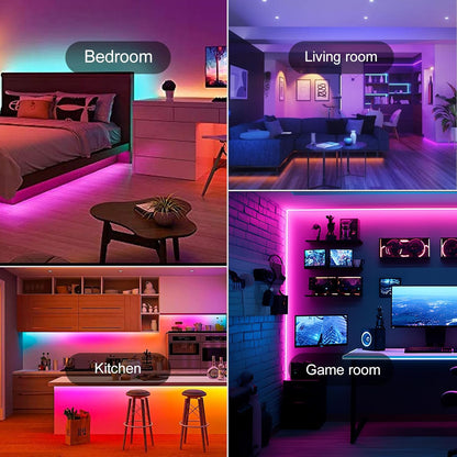 [Brand] LED Strip Lights with App and Remote – Customizable Ambient Lighting for Studio Apartment and Dorm Decor