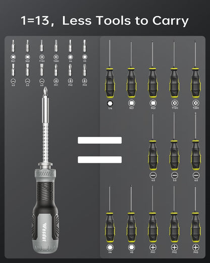 [Brand Name] 13-in-1 Screwdriver – Minimalist EDC Upgrade for Travel Bags, Glove Boxes, and Small Drawers