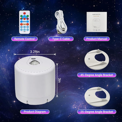 [Brand Name] Galaxy Light Projector – Safe Night Light for Children's Room, Flame-Free LED with Remote Control