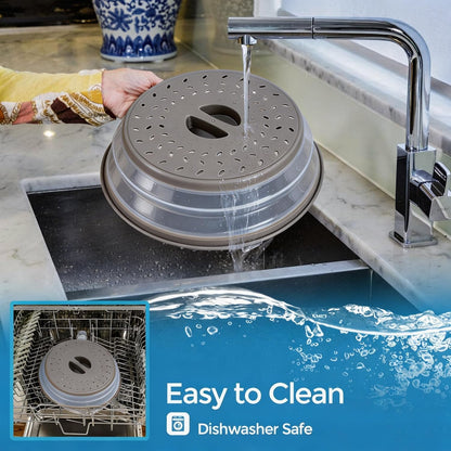 [Brand Name] Heat-Resistant Microwave Plate Cover – Worry-Free Reheating for Family Meal Times