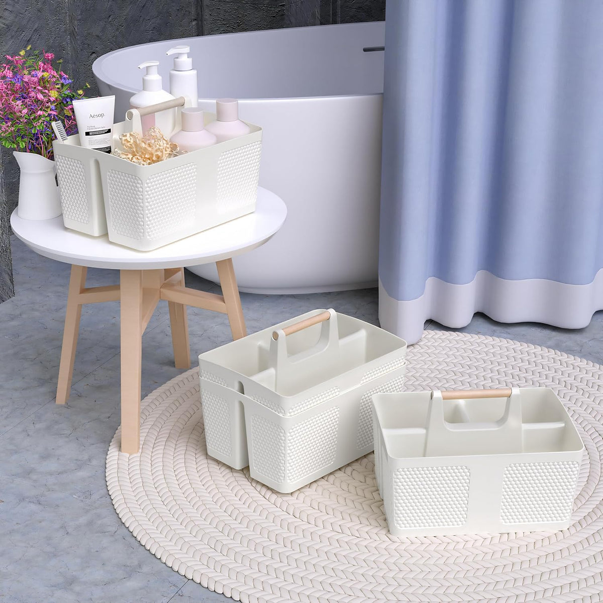 [Brand] Portable Cleaning Caddy – Quick-Access Storage for Busy Work-From-Home Kitchens