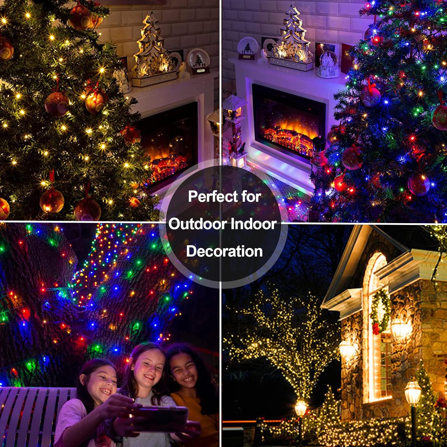 Brightever Battery Operated String Lights 100 LED Low Heat No Flame Design for Toddler Room, Nursery & Playroom Night Light