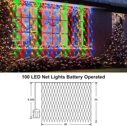 Brightown Battery Mesh Net Lights 5x5 ft – Intentional Simple Lighting for Neutral and Japandi Homes