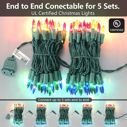 Brightown Christmas Mini Lights 21ft Green Wire – Romantic Indoor Lighting for Apartment Studio and Accent Wall