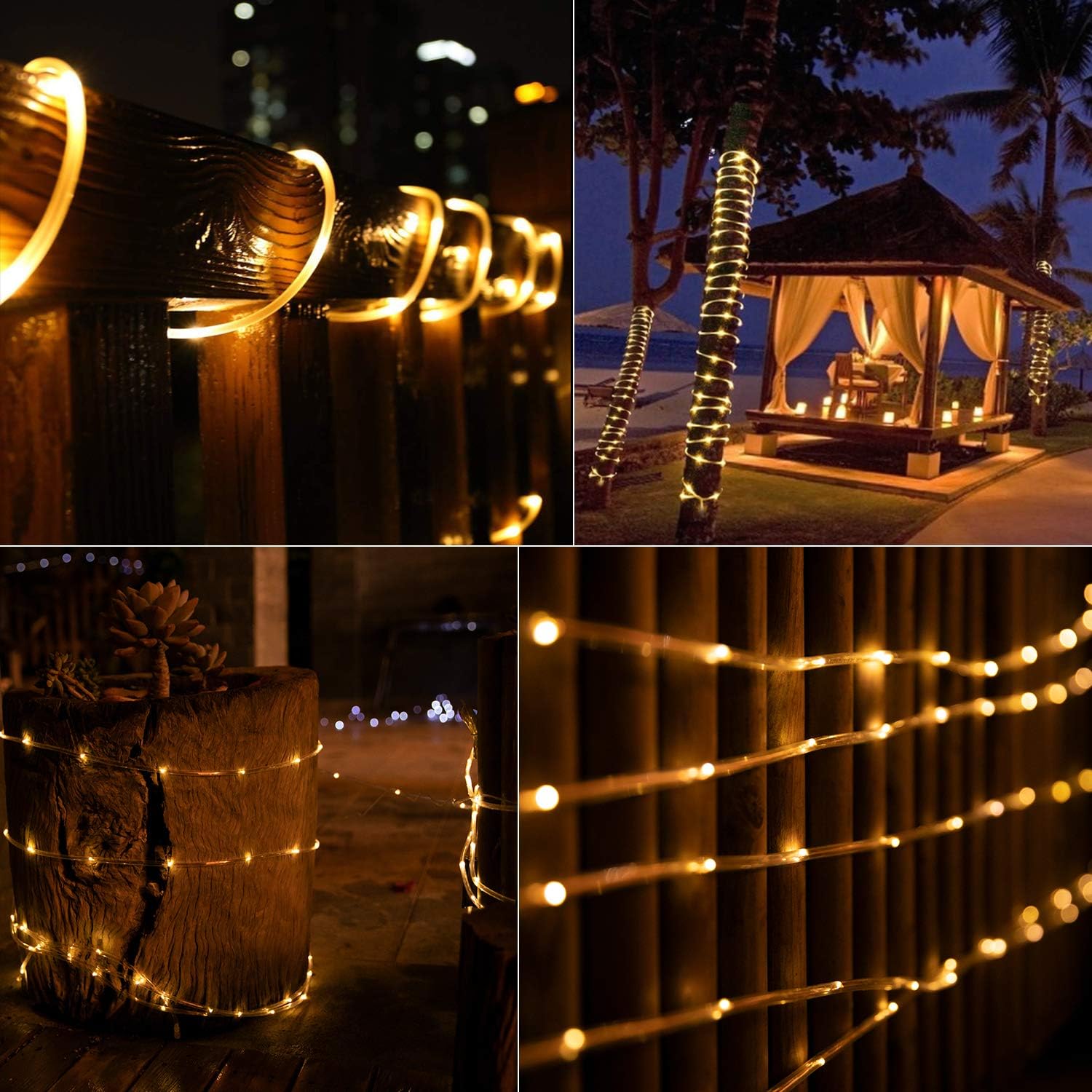 Brightown Solar String Lights – Birthday Gift for Mom & Women, 8 Mode Solar Powered Decorative Fairy Lights