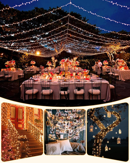 Brightown Solar String Lights – Hostess Gift for Outdoor Entertaining, Waterproof Solar 39ft