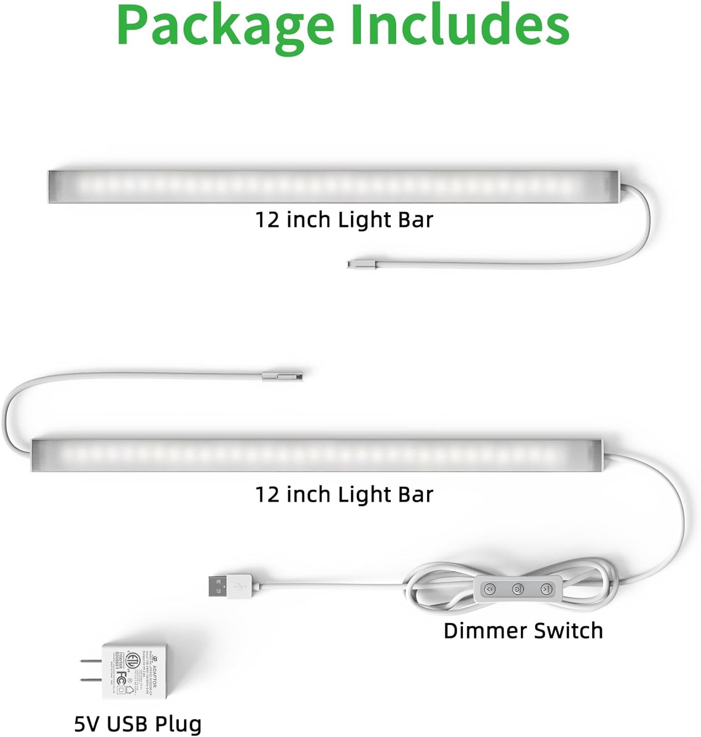 BRIGHTWILL 3M Adhesive Under Counter LED – Adjustable Color Temperature Task Lighting for Craft Stations and Study Desks