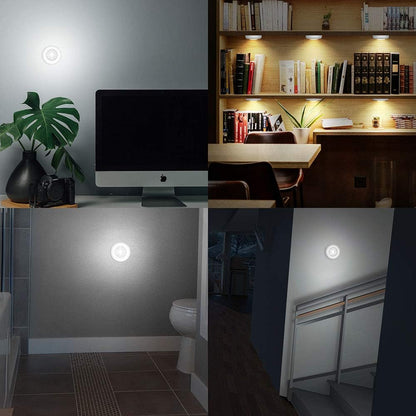 Brilliant Evolution Puck Light 6 Pack – Tool-Free Neutral Puck Lighting for Uncluttered Kitchens and Closets