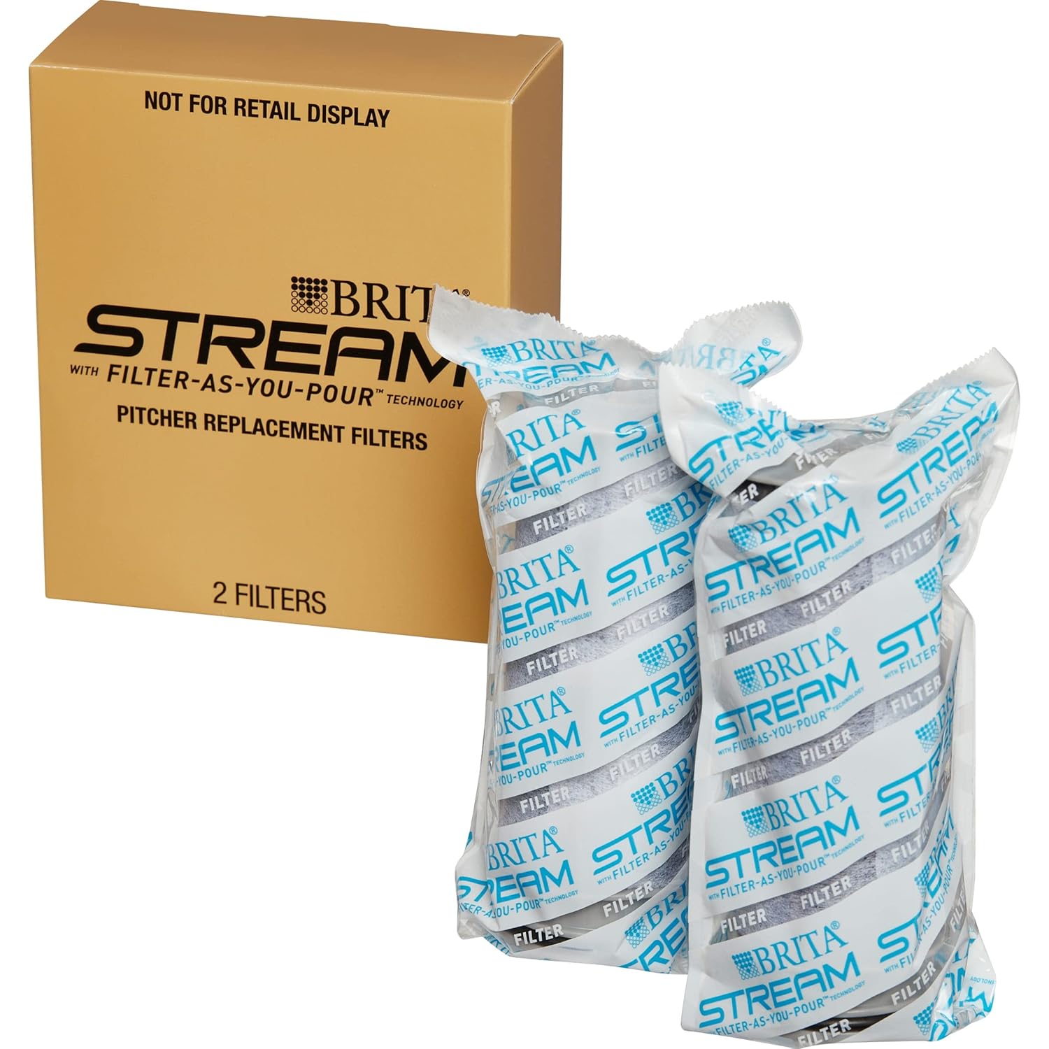 Brita Stream Pitcher Water Filter for Intentional Living, Streamlined Filter Swap with No Tools or Extra Parts Required