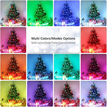 BrizLabs Outdoor Color Changing Lights with Remote – 200 LED String Lights for Tent, Deck, and Garden Party Setup