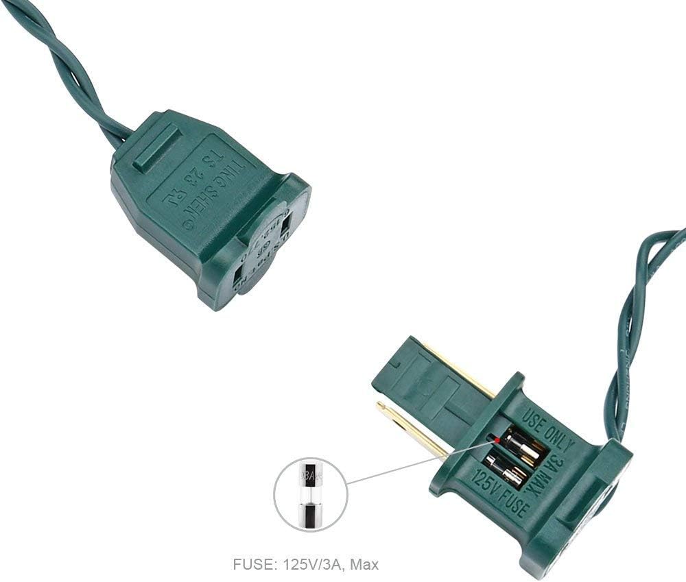 Brizled Connectable LED Lights – Heavy-Duty Holiday String for Fence, Hedge, and Garden Walkway Display