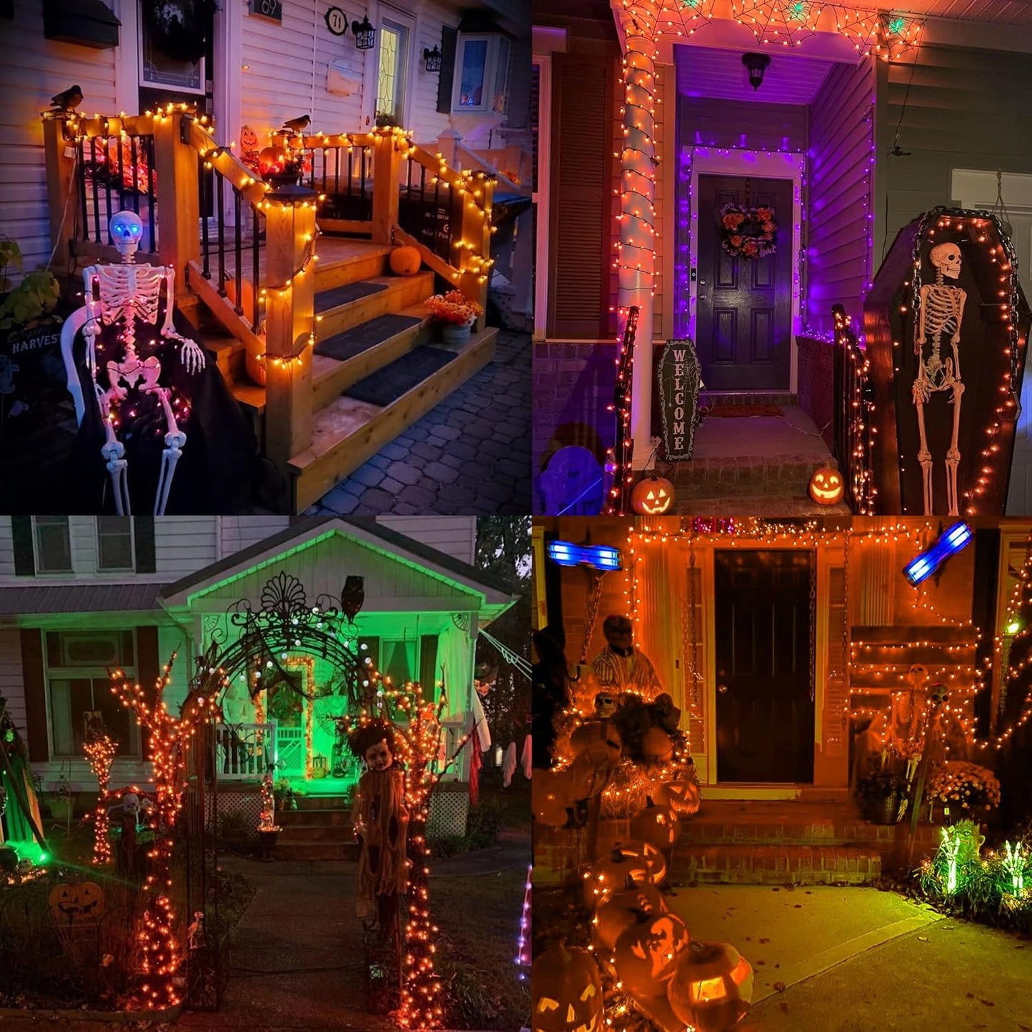 Brizled Halloween Lights – Nursery and Playroom Safe Decoration, Cool-to-Touch Incandescent Mini Bulbs