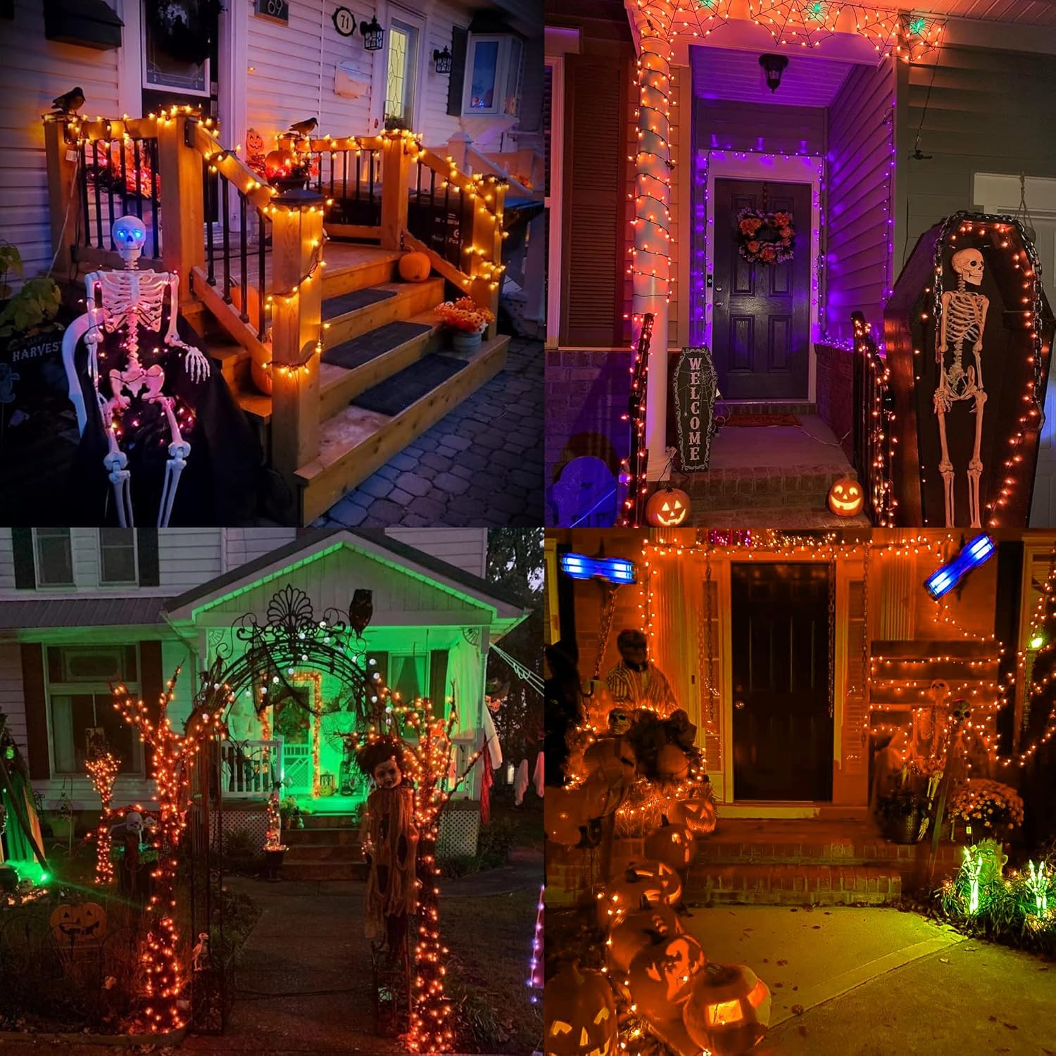 Brizled Halloween Lights – Nursery and Playroom Safe Decoration, Cool-to-Touch Incandescent Mini Bulbs