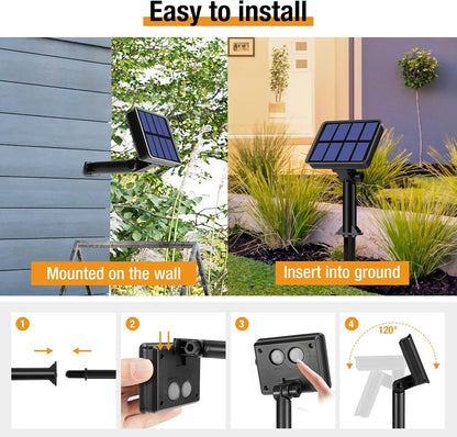 btfarm LED Solar Fairy Lights No Heat - Cool-to-Touch Copper Wire String Lights for Bedroom Nighttime and Baby Nursery Calm