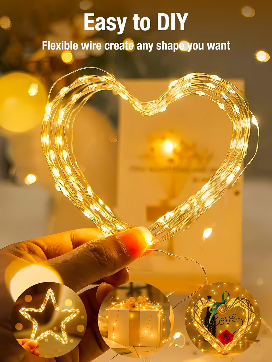 btfarm String Lights – Smoke-Free Bedroom Lighting with Auto 6-Hour Timer Shutoff
