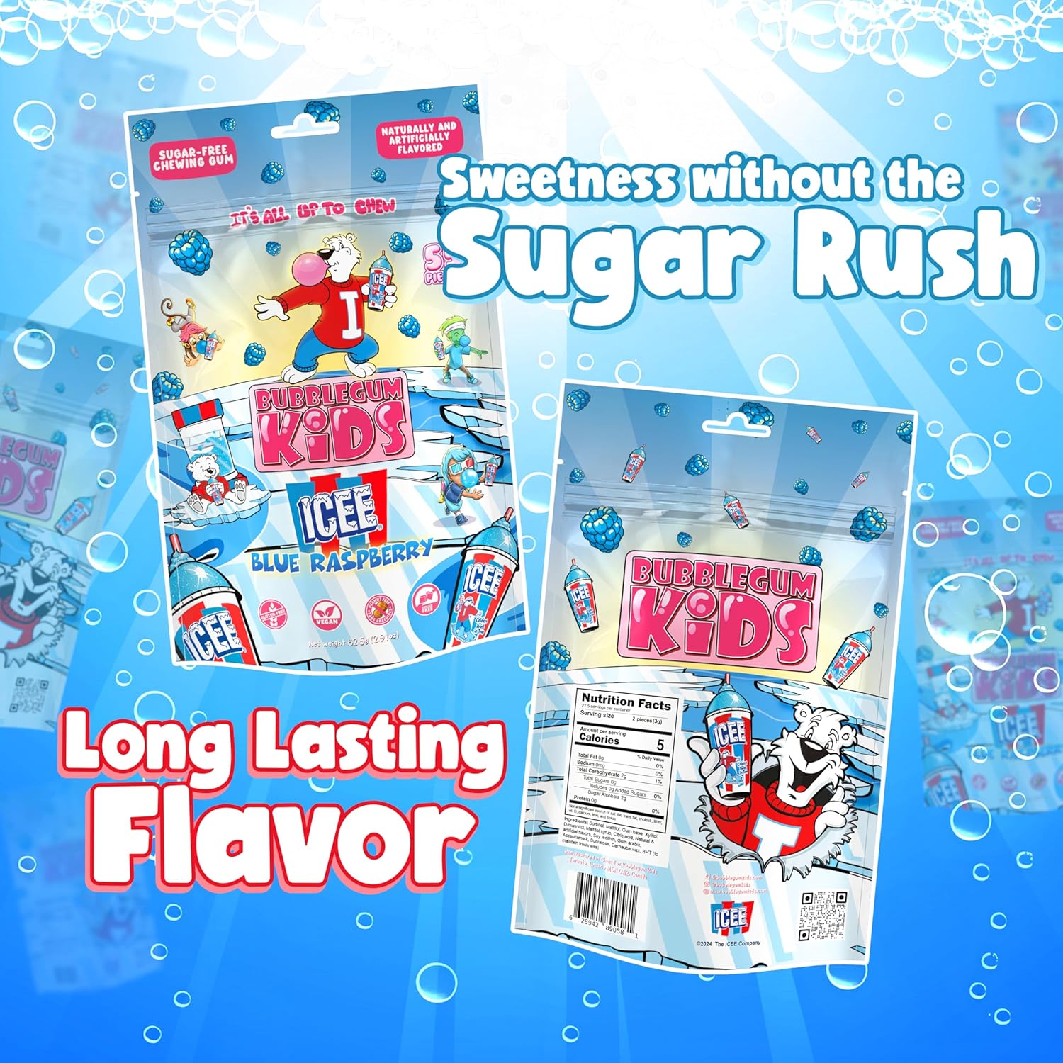 Bubblegum Kids Bubblegum – Low-Calorie Breath Freshener for Work-From-Home Focus and Self-Care