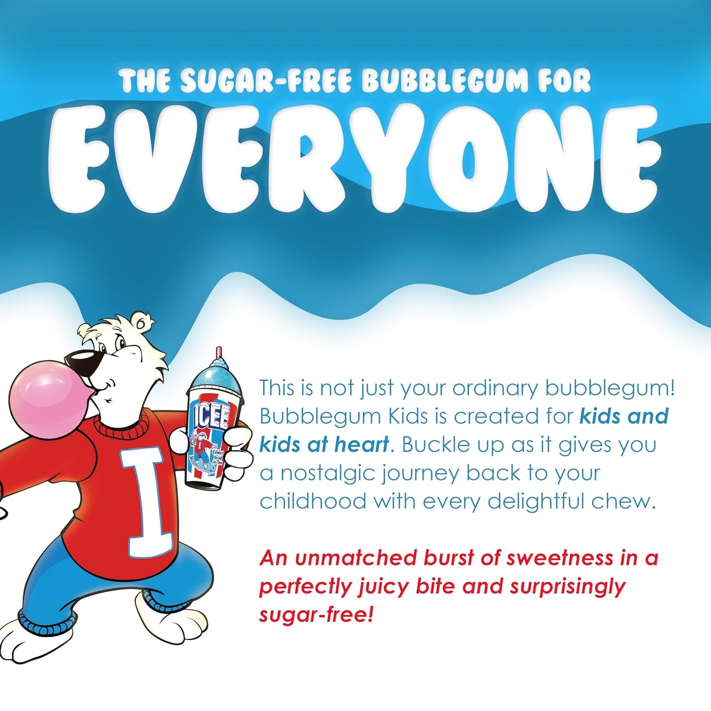 Bubblegum Kids Bubblegum – Low-Calorie Breath Freshener for Work-From-Home Focus and Self-Care