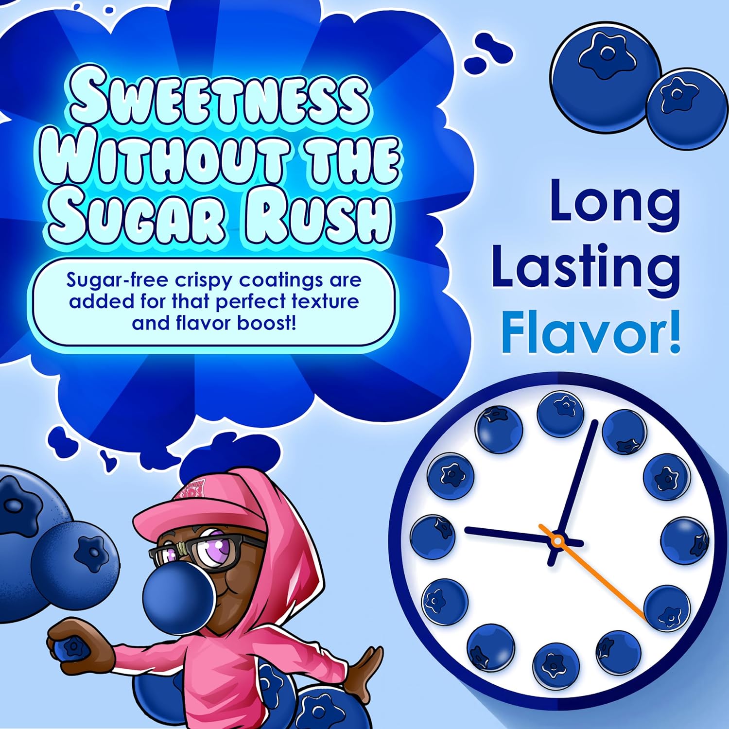 Bubblegum Kids Sugar Free Gum – Streamlined Sugar Free Gum Option for Less-Is-More Households and Tidy Lunchboxes