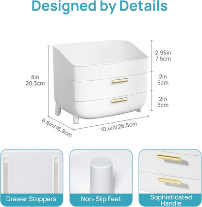 built-in drawer stoppers to prevent falling