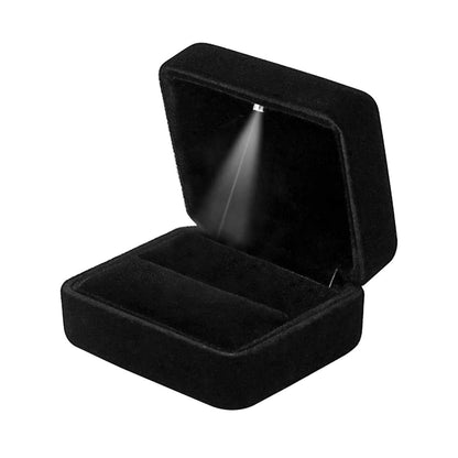 built-in led light that activates when the box is opened