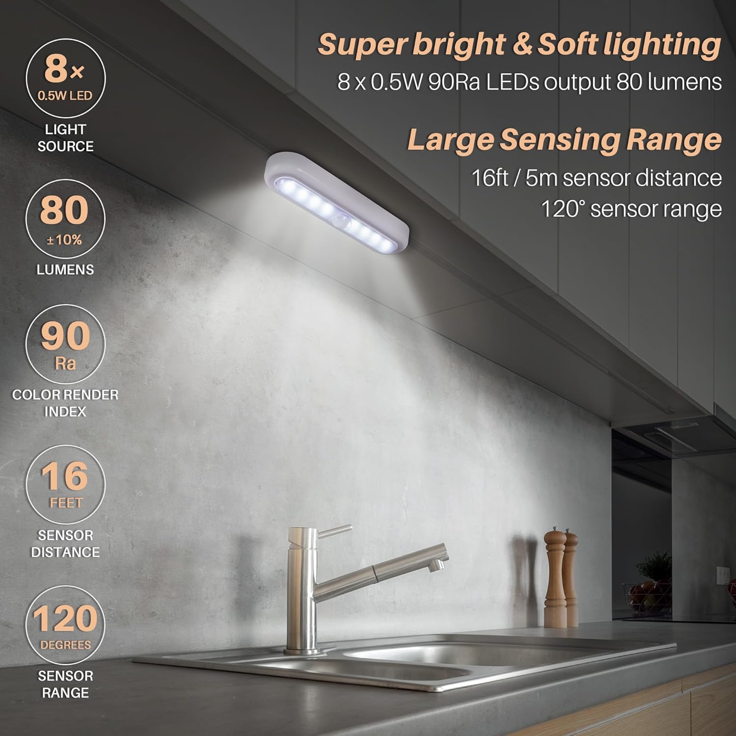 built-in light sensor that prevents activation when ambient light is sufficient