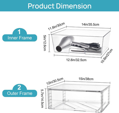 built-in sliding rail mechanism for smooth pull-out access