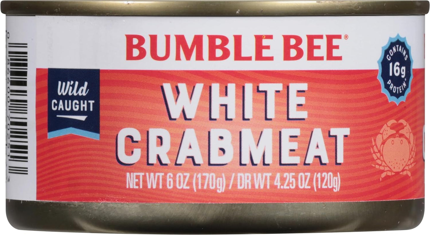 Bumble Bee Canned Crab Meat – No-Refrigeration Wild Caught Protein for Dorm Rooms and Road Trips