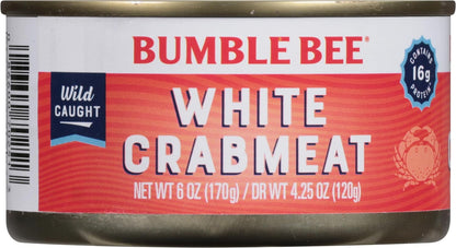 Bumble Bee Canned Crab Meat – No-Refrigeration Wild Caught Protein for Dorm Rooms and Road Trips