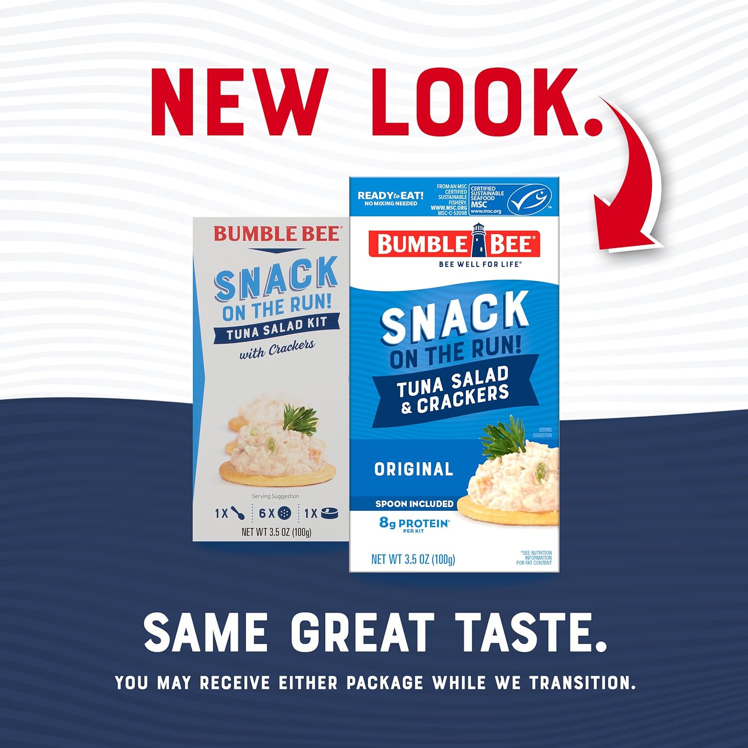 Bumble Bee Snack On The Run Tuna Salad with Crackers – Portion-Controlled Meal for GLP-1 and Weight Management Routines