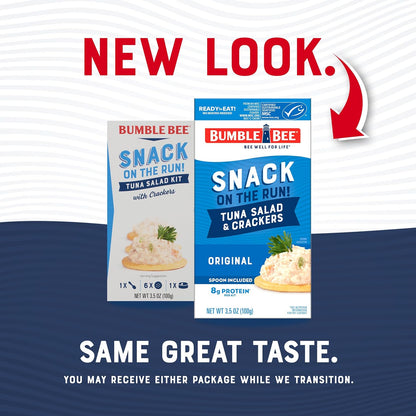 Bumble Bee Snack On The Run Tuna Salad with Crackers – Portion-Controlled Meal for GLP-1 and Weight Management Routines