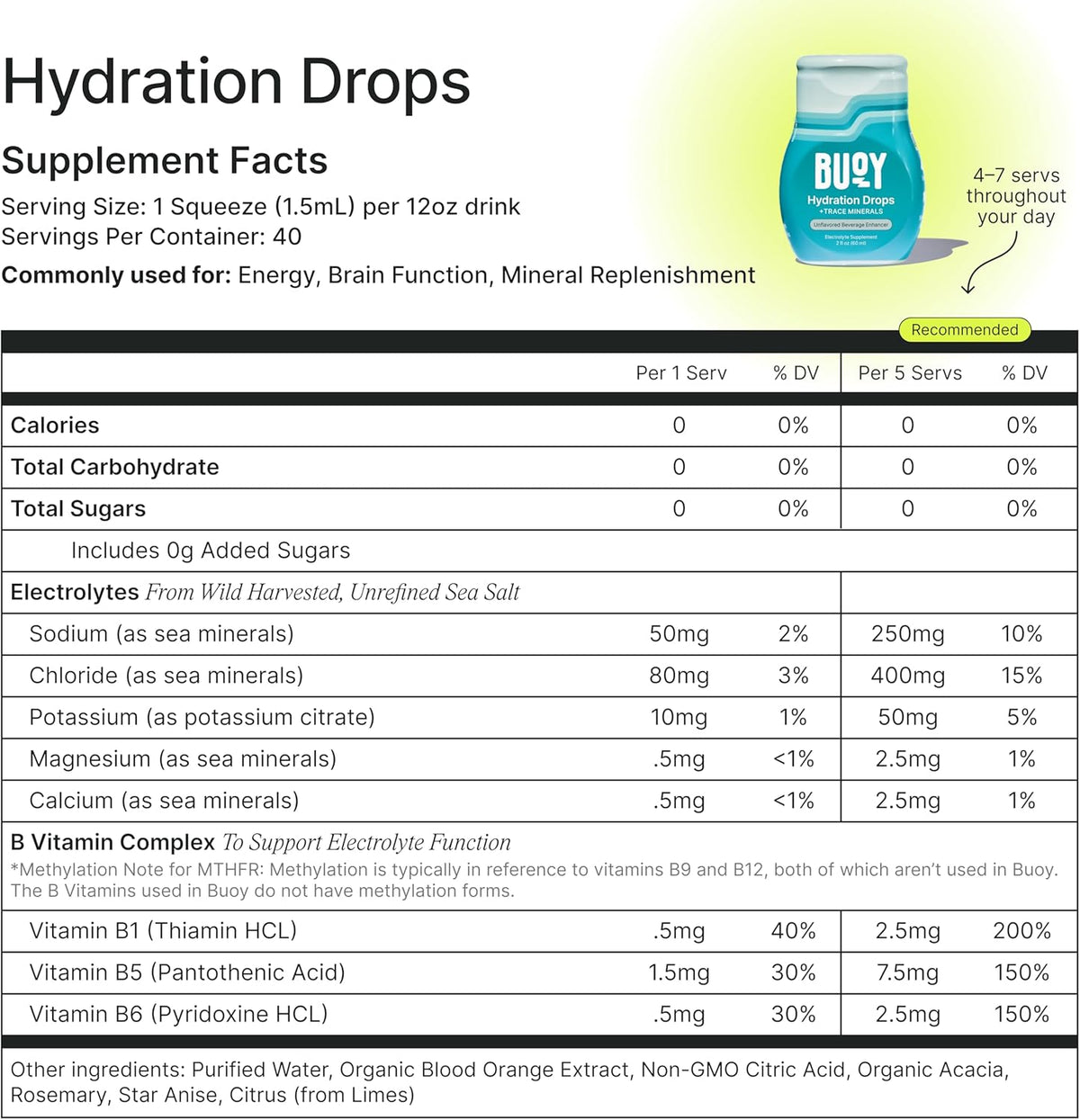 Buoy Electrolyte Drops – Premium 3-Pack Mineral Supplement Gift for Wellness Lovers