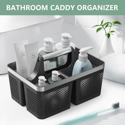 BYUNER Shower Caddy Portable – Family-Friendly Shower Basket for Nursery Bathrooms, Soft-Edge Plastic Caddy for Parents