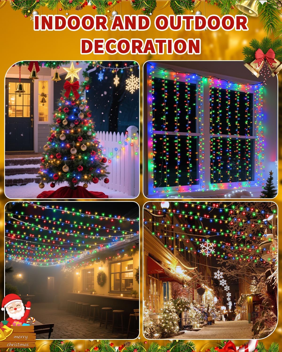 BZBANRN 1200 LED Low Heat Twinkle Lights, Family Friendly Multicolor String Lights for Backyard, Bunk Bed, and Treehouse